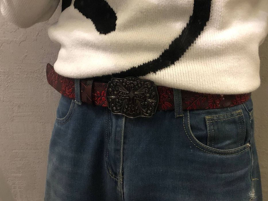 класный ремень chrome hearts y2k