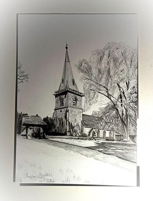 Sprzedam rysunek wykonany ołówkiem na formacie A4