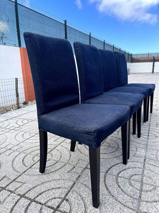 4 cadeiras Henriksdal (IKEA) com capas extra