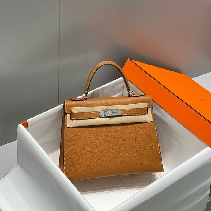Сумка Hermes kelly 28cm Ручна робота повний комплект бутика паладієве покриття максимально ідеальне виконання сумочки