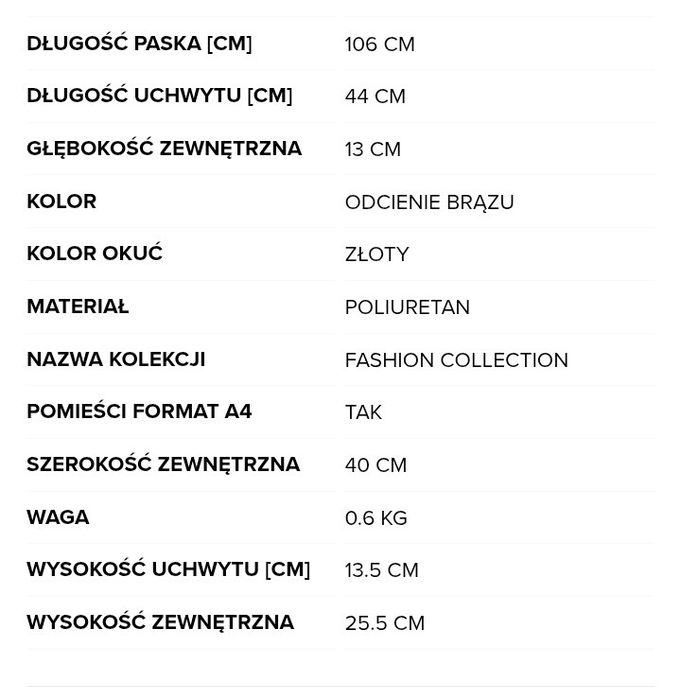 Nowa torebka Puccini