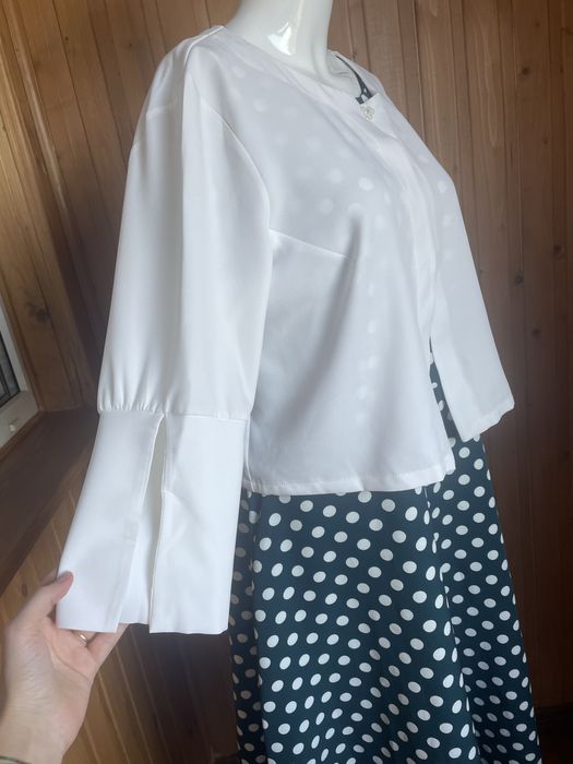 Плаття в горох з піджачком 52р