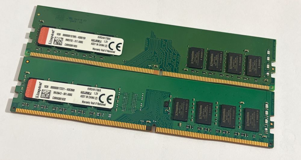 Pamięć RAM Kingston DDR4 16GB 2400Mhz, KVR24N17S8/8