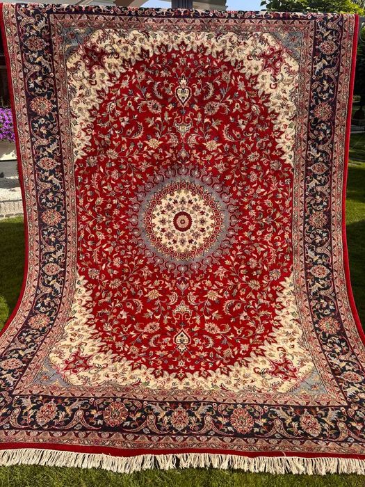 Nowy kaszmirowy dywan perski r. tkany Indo Keshan 360x250 sklep 23 tys