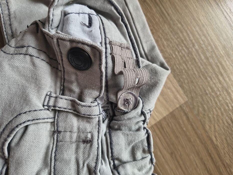 Jeansy szare unisex 80