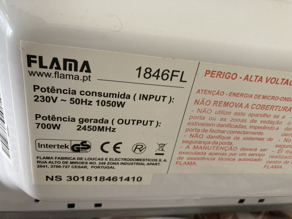 Microondas peças Flama 1846FL