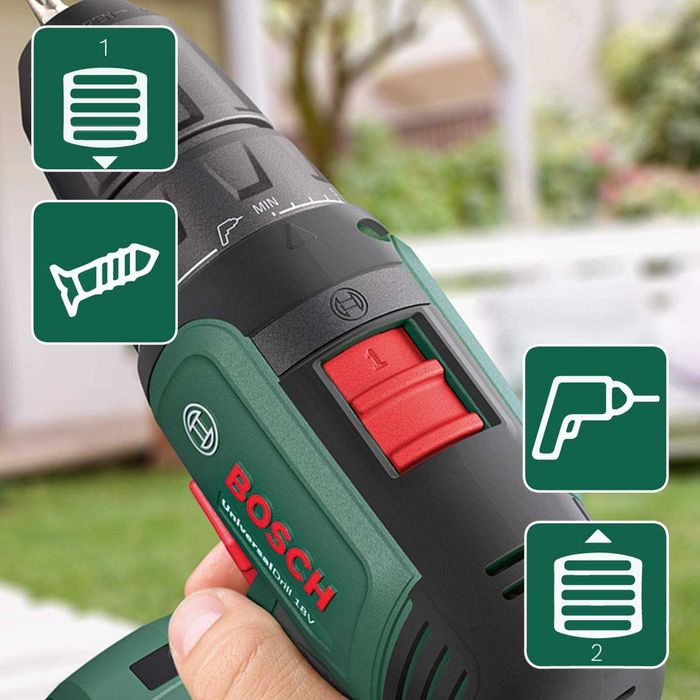Bosch Home and Garden UniversalDrill - broca e aparafusadora , 18 V