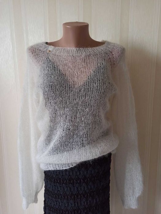 Мохеровий светр павутинка
