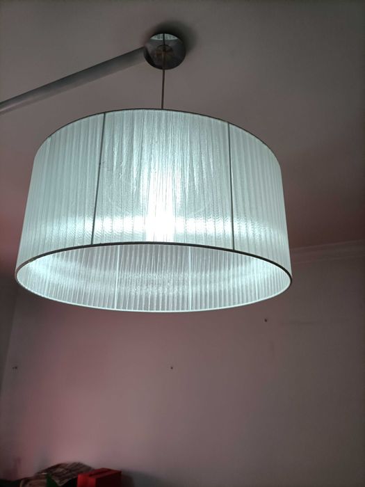 conjunte de candeeiros em organza usados mas em óptimo estado