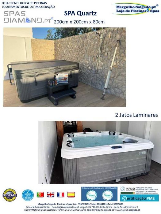 Jacuzzi 5 lugares com leds e aquecimento - Mergulho Salgado
