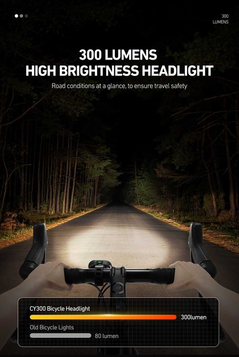Oświetlenie rowerowe lampa rowerowa CYCLAMI CY300T