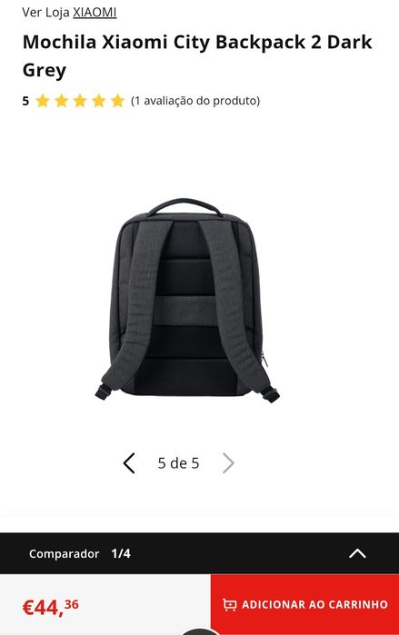 Mochila portatil XIAOMI (fecho defeito)