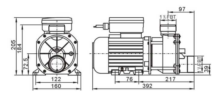 LX EA390 SPA  вихревой насос 900 Вт 220 HP в/50 Гц