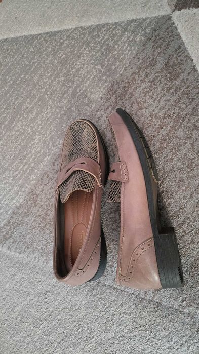 Mokasyny Hotter z salonu ecco wężowa skóra naturalna r.6 25,5cm