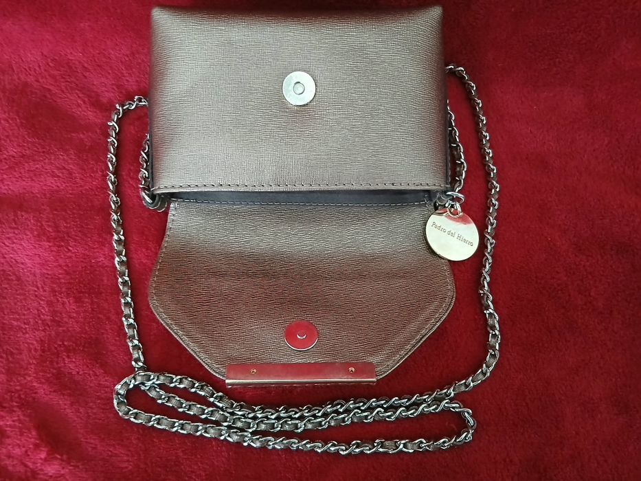 Mala/Carteira/Clutch Pedro Del Hierro em Pele