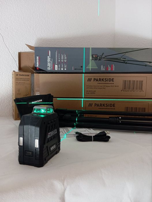 Лазерний рівень, Нівелір 360° PKLLP 360 B3,  PARKSIDE, парксайд, лазер