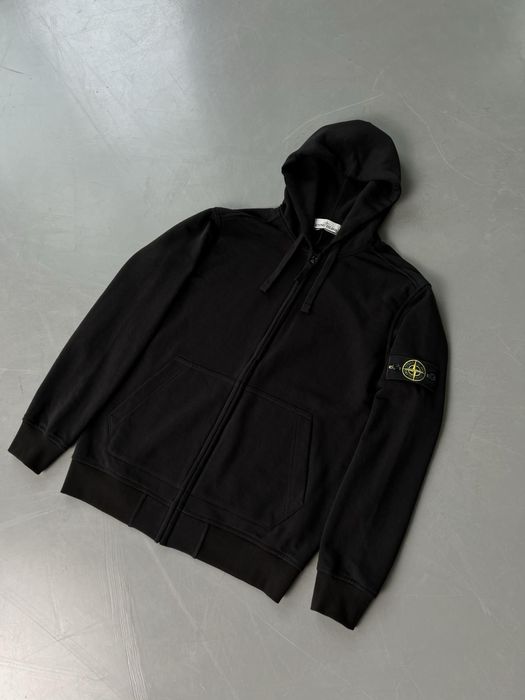 Зіп худі Stone Island Стоник Кофта Стонік Зип худи черный Стон Айленд