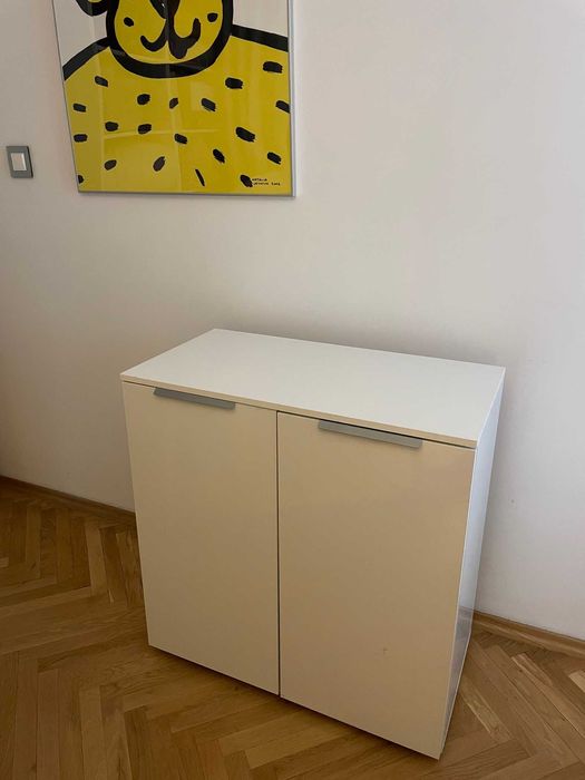 Biała szafka / komoda z półkami Bauhaus Wys 81 G41 S79 Stan bdb!