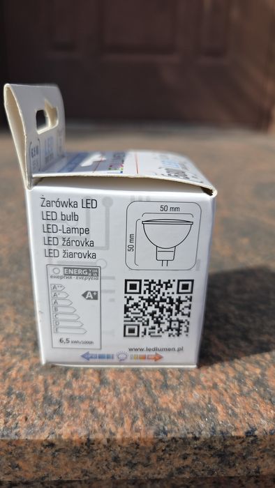 Żarówki LED MR16 GU5.3 12 V 6,5 W – 2 sztuki