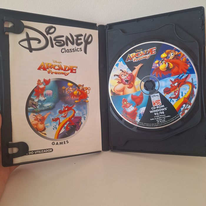 Jogo pc Disney Arcade, 2 cds, em bom estado