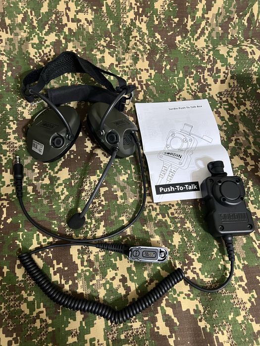 Тактичні активні навушники з мікрофоном Sordin MIL CC-4 Neckband