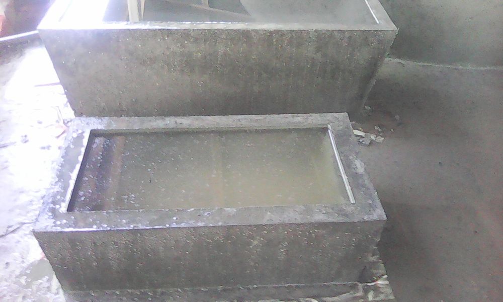 Pias varios tipos e tampas para caixas de betão