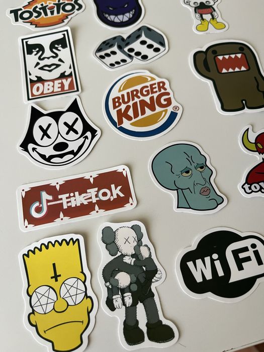 15 Autocolantes Stickers Marcas Diversas
