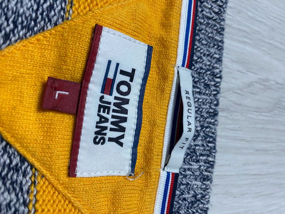 TOMMY JEANS r.L oryginalny sweter męski stan BDB