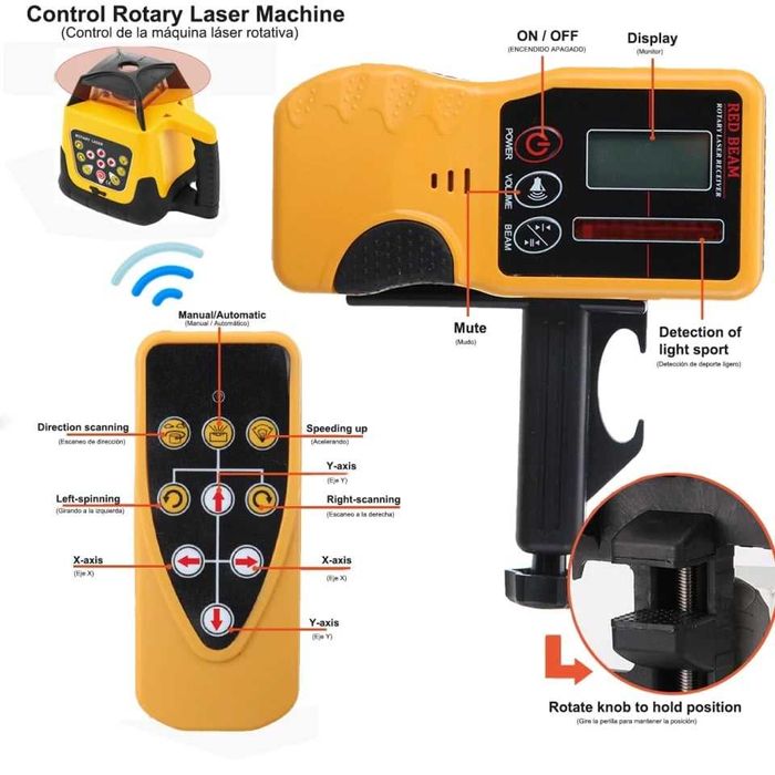 Niwelator laserowy samopoziomujący laser obrotowy rotacyjny