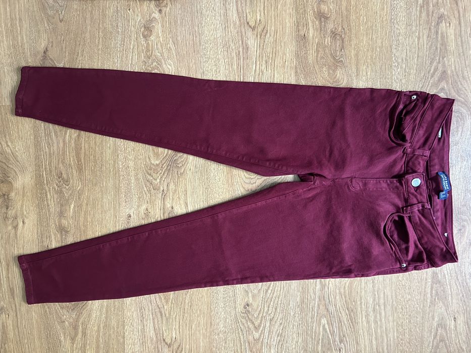Jeansy Bordowe ZARA Rozmiar 38 M