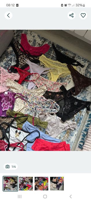 5 szt stringi zestaw losowe koronka majtki damskie