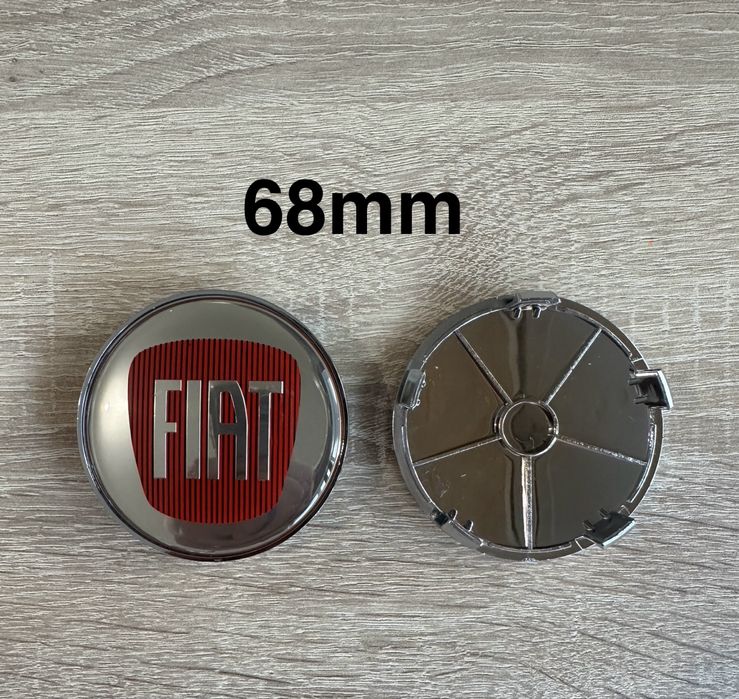 Conjunto 4 Centros Jantes Fiat Abarth 50mm 56mm 60mm 65mm 68mm