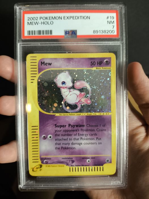 Mew expedition holo #19 psa 7