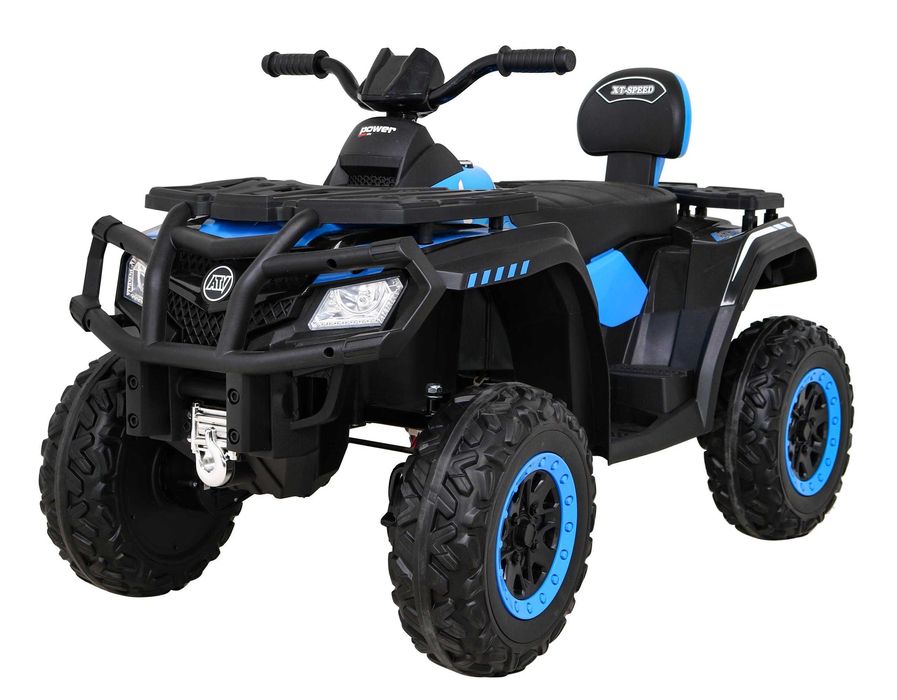 Quad XT-Speed dla dzieci Niebieski 4x80W EVA Wolny Start Radio MP3 LED
