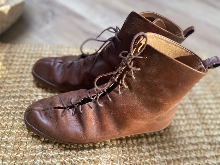 Botki skórzane Bałagan Studio Rocky 41 brąz