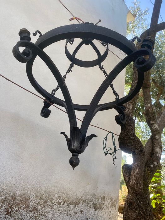 Candeeiro ferro forjado