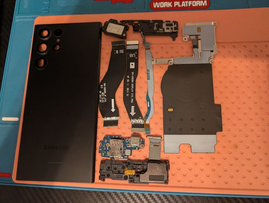 Samsung galaxy s22 ultra разборка/камеры/шлейфа