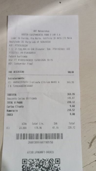 Trotinete Araújo eléctrica