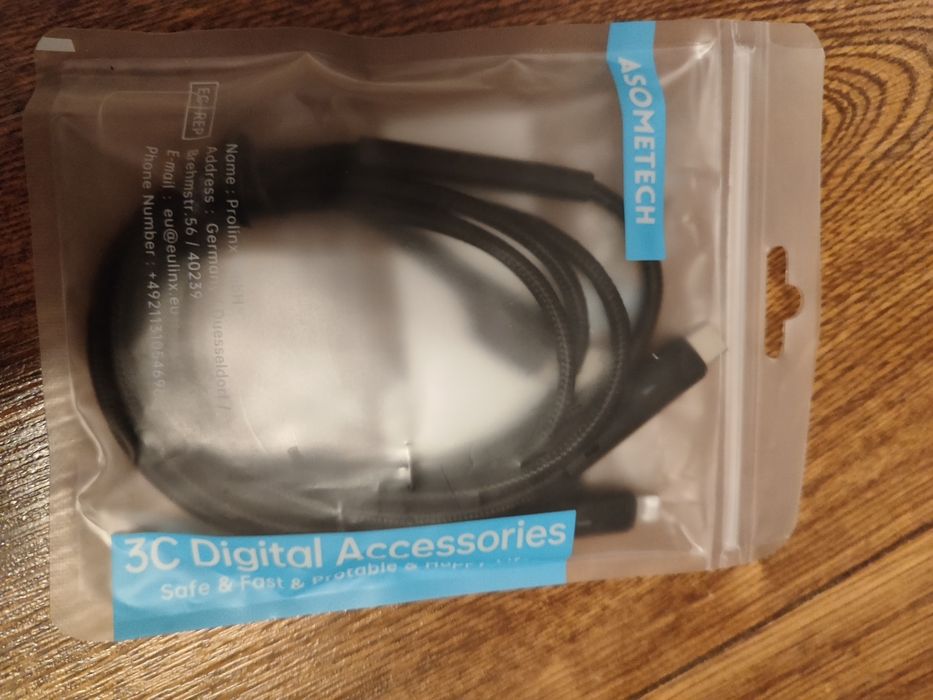 Kabel 3 w 1 micro USB, C, iPhone