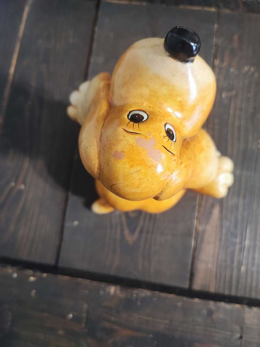 Ceramiczna figurka psa Vintage
