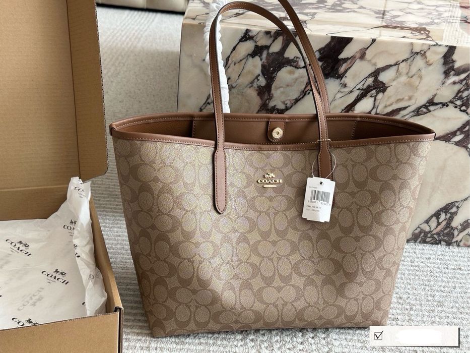 Сумка coach city tote шопер