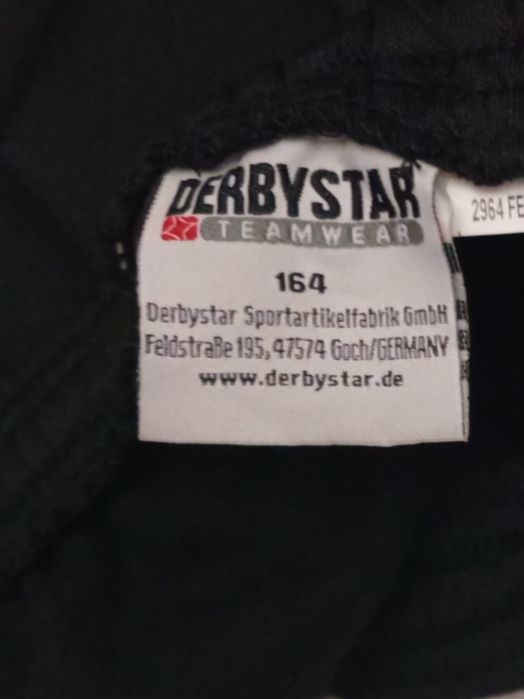 Воротарські нові  штани DERBYSTAR з захистом.на зріст 164  см