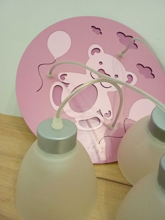 Lampy lampa do pokoju dziecięcego motyle miś