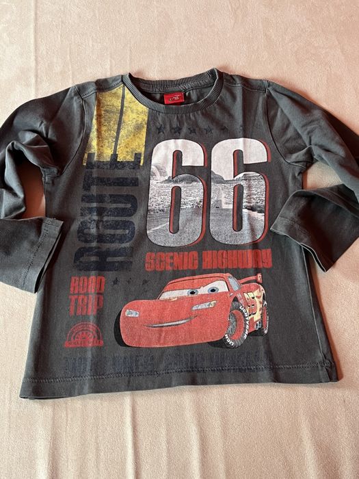 Bluzka koszulka długi rękaw Auta Zygzak McQueen 2-3 lata 98 cm
