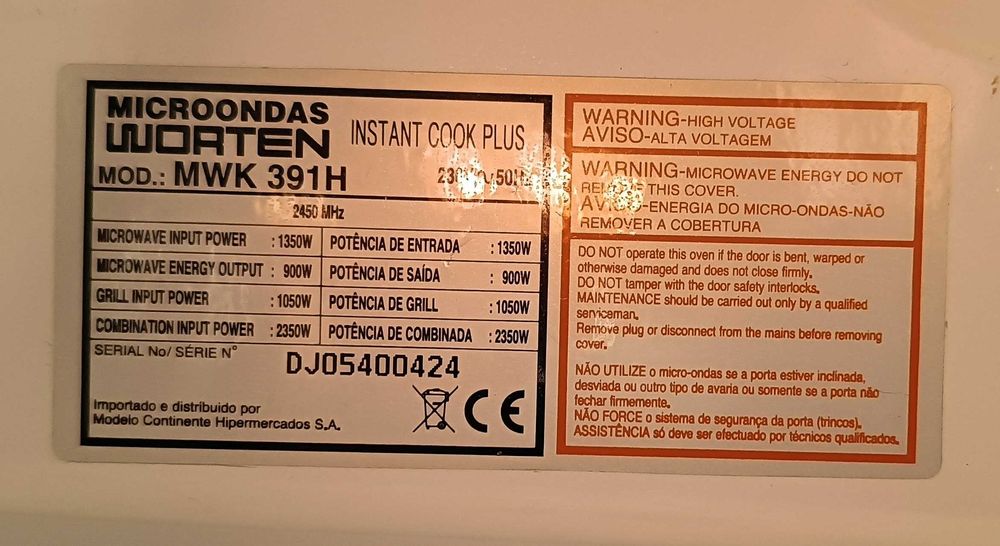 MICRO ONDAS para peças