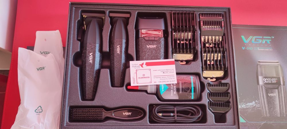 Топ продажу!! Машинка тример шейвер VGR  
Набір VGR 3 в 1 V-640 S3