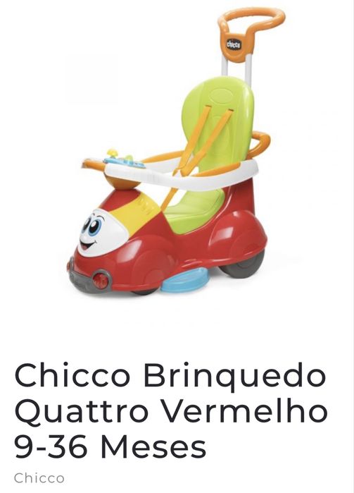 Carrinho de brincar chicco 3 em 1