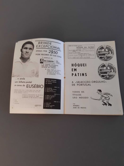 Programa de Hoquei em Patins «Selecção de Portugal Mundial» 1968 Porto