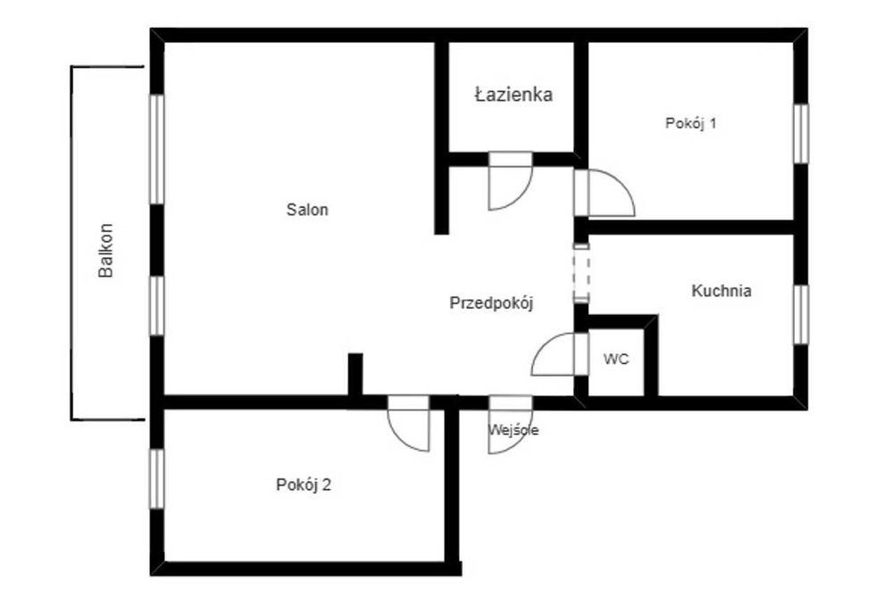 Zielonka, Wyszyńskiego, bezpośrednio, mieszkanie 67 m2, dwustronne