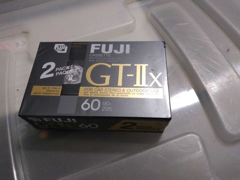 Cassetes de áudio FUJI GT-IIx 60 PK2 VINTAGE, NOVAS!